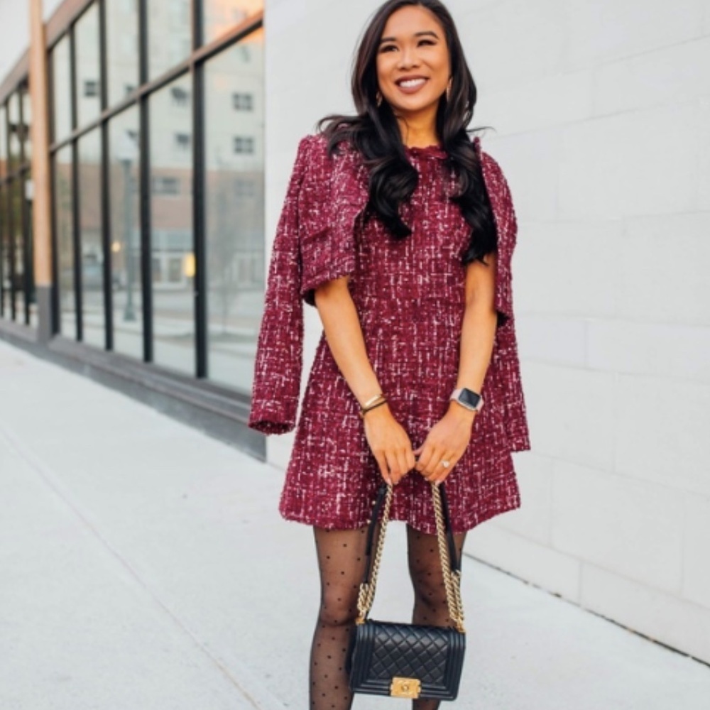 Gal Meets Glam Nell Tweed Dress